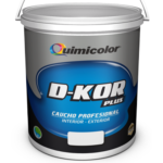 Caucho D-KOR  Blanco Paila de 4 galones Quimicolor