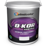Caucho D-KOR  Satinado Blanco Paila de 4 galones Quimicolor